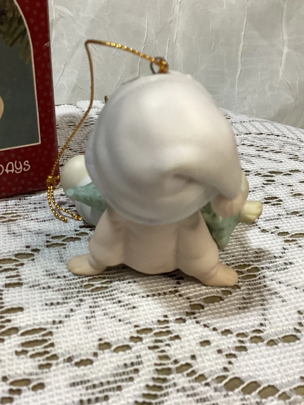 Precious Moments Don't Let the Holidays Get You Down Ornament 1990 New in Box